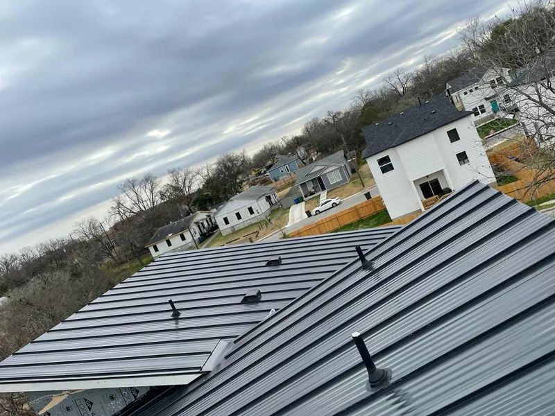 Standing seam metal roof panels with vents for Skylight Repair in Fort Lee